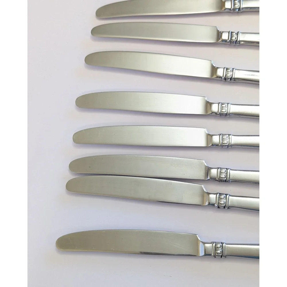 Oneida CADENCE Dinner Knife Knives 18/10 Stainless Indonesia (Set Of 8)
